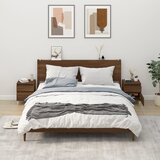 vidaXL Noćni ormarići 2 kom boja dimljenog smeđi 40x35x50 cm cijene