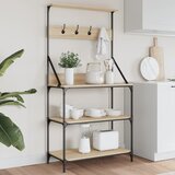  Pekarski stalak s kukama i 4 razine boja hrasta drveni | shoptok.hr