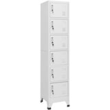 vidaXL Omara s ključavnico svetlo siva 38x40x180 cm jeklo, (20992517) | Shoptok.si