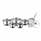 RL1231-12 šerpe sa poklopcem set 12 delova inox