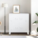  Industrijski sanduk za pohranu bijeli 75 x 40 x 80 cm čelični | shoptok.hr