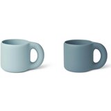 Liewood 2 dijelni set posudica od silikona kylie sea blue/whale blue mix Cijene