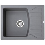 Metalac granitna usadna sudopera xQuadro M grafit 620x500 Ø90 Cene