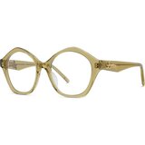 Loewe Curvy Green Geometric Eyeglasses ONE SIZE (51) Zelena/Kristalna u