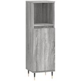 Maison Chic Kopalniška omarica - Kopalniški kabinet siva sonoma 30x30x100 cm inženirski les, (21794897) | Shoptok.si