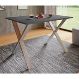 MID.YOU Jedilna Miza Xona, Antracit, Srebrna, 110x50cm | Shoptok.si