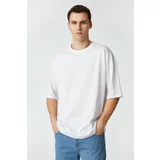 Koton T-Shirt - White - Oversize