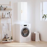 Maison Chic Stenska omarica - Zidna omarica visok sijaj bela 34,5x34x90 cm iu827, (22063051) | Shoptok.si