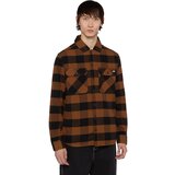 Dickies Srajca 'SACRAMENTO' kostanj rjava / črna | Shoptok.si