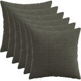  Presvlaka za jastuk 6 pcs HEERLEN Antracit 35 x 35 cm Kord | shoptok.hr