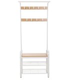  Stalak za kapute NAVOR braon/bela | Eponuda.com