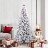 vidaXL Umjetno božićno drvce s nogom s stalakom Zelena 180 cm PE i PVC | shoptok.hr
