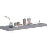 vidaXL plutajuće zidne police 4 kom sive 80 x 23,5 x 3,8 cm MDF | shoptok.hr