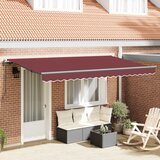 vidaXL Skrovita tenda Burgundska crvena i Antracit | shoptok.hr