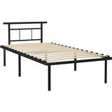 Maison Chic Posteljni okvir - Enojna postelja - Postelja za odrasle črn kovinski 100x200 cm-J8503, (21773965) | Shoptok.si