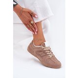 Boto Ladies Sports Shoes Made Of Eco Suede Dark Beige Dorella | Shoptok.si