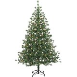  Umjetno božićno drvce s nogom 150 cm 150 LED lampica - 150 cm s LED svjetlima | shoptok.hr