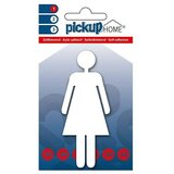 Home nalepka pickup 3D (motiv: ženska, višina: 10 cm, bele barve) Cene