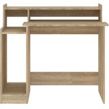  Radni stol s LED svjetlima hrast 97x45x90 cm konstruirano drvo | shoptok.hr