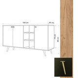 Woody Fashion VEİT OakBlack Console | Eponuda.com