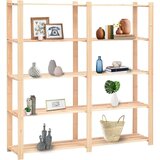 vidaXL stalci za pohranu 5 razina 2 kom 170x38x170 cm borovina 500 kg | shoptok.hr