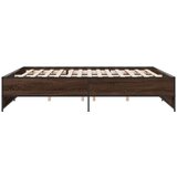  Okvir za krevet boja hrasta 180x200cm konstruirano drvo i metal | shoptok.hr