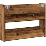 vidaXL Stenska omara za čevlje starinski les 80x18x60 cm iverna plošča | Shoptok.si