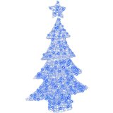 vidaXL Božično drevo med 100 LED Modra 120 cm Akril | Shoptok.si