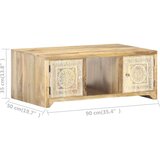  Stolić za kavu 90 x 50 x 35 cm od masivnog drva manga | shoptok.hr