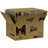 Felix Mega pakiranje Classic vrećice 80 x 85 g - Izbor ribe: tuna i bakalar, kozice i iverak, tuna, losos