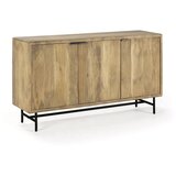 Marckeric Niska komoda od masivnog manga u prirodnoj boji 150x85 cm Mundra – | shoptok.hr