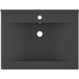  Luksuzni umivaonik mat tamnosivi 60 x 46 cm keramički | shoptok.hr