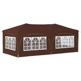  Rastezljivi šator za zabave 575 x 288 x 245 cm Smeđa | shoptok.hr