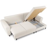 Cosmopolitan Design Bež sklopiva/s prostorom za odlaganje kutna garnitura od bouclé tkanine (s desnim kutom/s ležaljkom) Kyoto – | shoptok.hr