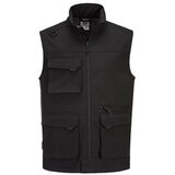 MONSUN Prsluk Softshell /Ripstop MX363 - MX3/ crna Cene