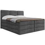 MID.YOU POSTELJA BOXSPRING 160 cm x 200 cm , les, tekstil, leseni material antracit | Shoptok.si