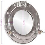  Zidno ogledalo Ø 30 cm od aluminija i stakla | shoptok.hr