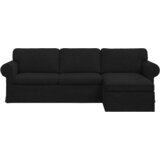 SOFA Crna 245 x 138 x 80 cm tkanina | shoptok.hr