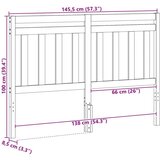  Uzglavlje s uzglavljem Vosak smeđa 145 5 x 100 cm | shoptok.hr