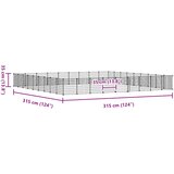  Kavez za ljubimce s 36 panela i vratima crni 35 x 35 cm čelični | shoptok.hr