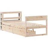 vidaXL Posteljni okvir brez vzmetnice 90x200 cm trdna borovina | Shoptok.si