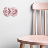  Kliklap - Dvostruka retro kućna utičnica sa ramom SCHUKO 230V/16A, staroružičasta | Eponuda.com