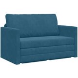 vidaXL Podni kauč na krevet 2-u-1 Plavi 124x204x61 cm Saten Cijene