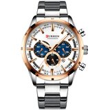 Curren Ura LU-6227 - Srebrna / Bela | Shoptok.si