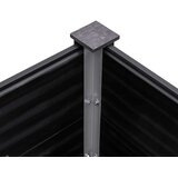 vidaXL Visoka greda 300x100x91 cm WPC siva | Shoptok.si