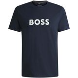 Boss Contrast Logo RN T-Shirt Navy Plava | shoptok.hr