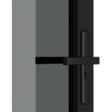  Unutarnja vrata 83 x 201 5 cm crna od ESG stakla i aluminija | shoptok.hr