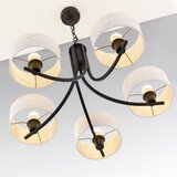 Jupiter 2104 - Luster na lancu ARTHUR 5xE27/15W/230V bela/crna/dekor mermera | Eponuda.com