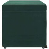  Stolica Tamnozelena 81 x 41 x 40 cm Svileni i Fino Radeći Drvo - Tamnozelena 80 cm Baršun | shoptok.hr