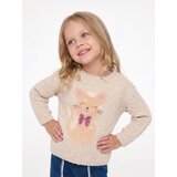 Sinsay Pleteni džemper s motivom mačke i ažurnim rukavima | shoptok.hr